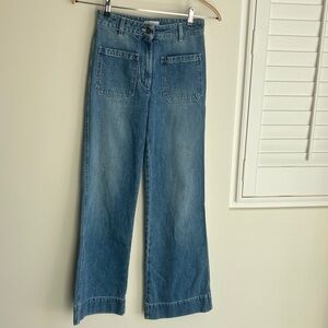 GLÚMUR Relaxed High Waist DAPHNE Great Quality Jeans w/ Flare Bottoms Size 25